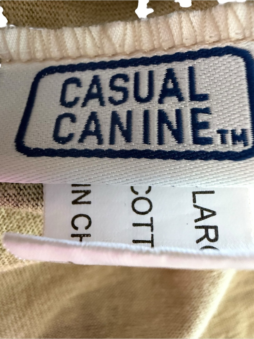 Casual Canine Camo Dog Shirt Large 100% Cotton Pet Tank Top - Picture 4 of 4